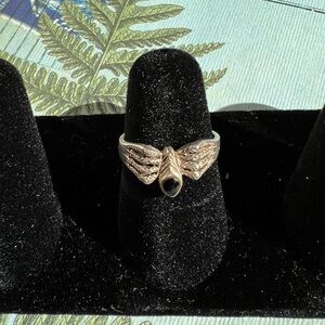 Vintage Black Onyx Spider Ring